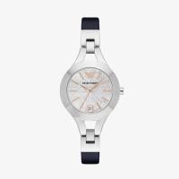 ราคา Emporio Armani นาฬิกาข้อมือผู้หญิง Dress White Dial Black รุ่น AR7429 (5235928186)