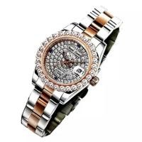 ราคา Royal Crown นาฬิกาข้อมือผู้หญิง สายสแตนเลสชุบทอง ประดับเพชร cz อย่างดี รุ่น 3662L (สี Pink Gold) (7160571570)