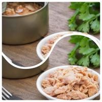 ราคา ปลาทูน่าในน้ำเกลือ คุณภาพส่งออก อร่อยไม่คาว ขนาด 170 กรัม ราคา 4 กระป๋อง 110 บาท (5462340712)