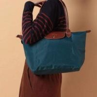 ราคา New !! Longchamp Le Pliage สี Peacock size M -หูยาว (1291458125)
