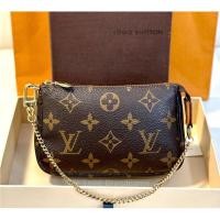 ราคา Louis Vuitton Pochette Accessoires Monogram Mini Brown (รับประกันสินค้าแท้ 100%) (23440505246)