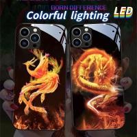 ราคา เคสโทรศัพท์มือถือกระจก ลายมังกร และนกฟินิกซ์ มีไฟ LED สําหรับ Samsung S21+ S21ULTRA S22 S22ULTRA S20ULTRA S23ULTRA S23+ S21 S20+ S22+ S10+ S9+ S24Ultra S24+ S24 Note20ultra (25217714870)