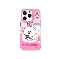 ราคา เคสโทรศัพท์กันกระแทก LINEFRIENDS ของแท้แบบรวมทุกอย่าง Iphone15promax Cartoon BROWN Bear cony 14 Pink (29059438432)