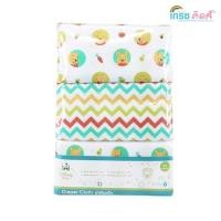 ราคา ผ้าอ้อมสำลีขนาด27*27นิ้ว แพ็ค6ผืน (509682603)