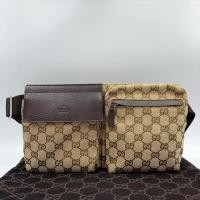 ราคา GUCCI GG Pattern Belt Bag Brown (5515086804)