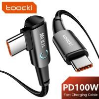 ราคา "Toocki 100W USB-C to C 90° Cable: Swift Charge for iPad, MacBook, Xiaomi & More (25824691219)
