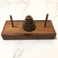 ราคา Tower of Hanoiหอคอยฮานอย ไม้7ชั้น ของเล่นไม้ (18075342295)