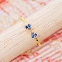 ราคา [ พร้อมส่ง ] แหวนพลอยแท้ สีน้ำเงินไพลิน ทองคำแท้9K (ทอง37.5%) [9KAR48] (28166759791)