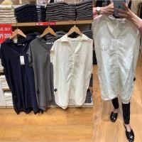 ราคา Kemeja เสื้อเชิ้ตผ้าลินิน Uniqlo (13795639804)