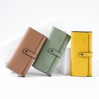 ราคา Yojessy ผู้หญิงกระเป๋าสตางค์ยาว Hasp สีเหลืองหญิงกระเป๋าสตางค์คลัทช์ Lady กระเป๋าโทรศัพท์ผู้ถือบัตรกระเป๋า (28156067369)