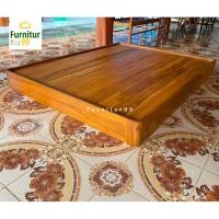ราคา Furnitur99 เตียงไม้สไตล์ญี่ปุ่น เตียงไม้สัก เตียงนอน 5 ฟุต เตียงนอน 6 ฟุต (25476334866)