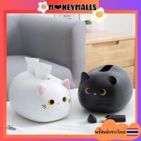 ราคา พร้อมส่ง กล่องใส่กระดาษทิชชู่แมวเหมียว 2in1 พร้อมที่เก็บไม้จิ้มฟัน กล่องทิชชู่ (8995635015)