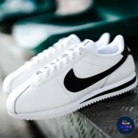 ราคา [ของแท้ ส่งไว จากไทย] NIKE CLASSIC CORTEZ LEATHER WHITE/BLACK (29514383883)