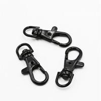 ราคา ขายส่ง(1โหล/12ชิ้น) ตะขอพวงกุญแจ อะไหล่พวงกุญแจ ตะขอก้ามปู คอหมาโลหะ, ตะขอก้ามปู สีดำ ขนาด 3.6ซม. (36มิล) (3365243318)