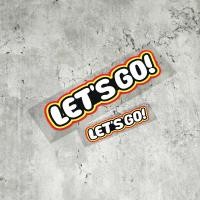 ราคา [A697] LETS GO กระจกมองหลังสติกเกอร์สามเหลี่ยมหน้าต่างหมวกกันน็อคตกแต่งรถสติกเกอร์สามมิติ Micro-Convex กันน้ําสติกเกอร์รถ (20779734568)