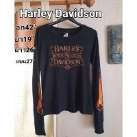 ราคา เสื้อยืด Harley Davidson แท้ มือสองสภาพใหม่ อก 42 (14352392631)