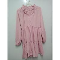 ราคา เดรสคนอ้วนมือสองสีชมพู (17703296128)