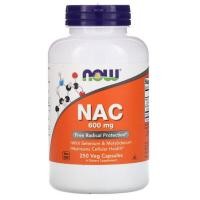 ราคา Now Foods, NAC, 600 mg, 250 Veg Capsules (11525352775)