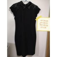 ราคา มือสอง - Victoria Beckham เดรสดำ แต่งลูกไม้ซีทรู ผ้ายืด (3952788724)