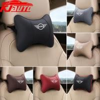 ราคา 2pcs รถคอหมอนรถ Headrest Cushion Auto หนังผ้าไหมผ้าฝ้าย Headrest ภายในสําหรับ Mini Cooper Countryman Clubman Mini Cooper S One d F54 F56 F60 R56 R60 อุปกรณ์เสริม (27003233753)