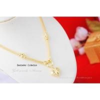 ราคา สร้อยคอระย้าหัวใจหุ้มทองคำแท้ 5 ไมครอน (2890981290)