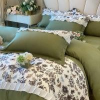 ราคา ชุดสี่ชิ้นแปรงหนาสไตล์เจ้าหญิงฝรั่งเศสปกผ้านวมลูกไม้ย้อนยุคหรูหราแสงผ้าปูที่นอนและผ้าปูที่นอนพอดีสา (29257332729)