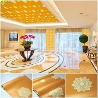 ราคา วอลเปเปเปอร์ติดผนังลายไทย ลายดาวสีทอง JPS604 (3357796229)