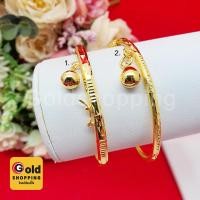 ราคา กำไลทองคลิปล็อค คละแบบ เส้นผ่านศูนย์กลาง 5-5.8 ซม. หุ้มเศษทองแท้เยาวราช ทองหุ้ม ทองชุบ กำไลทอง กำไลแฟชั่น (22528788200)