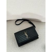 ราคา (Used) YSL F19W MARSUPIO NERO Belt Bag (ของแท้) (24567146009)