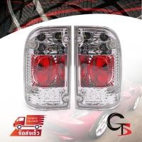 ราคา ไฟท้าย ไฟแต่ง งานไต้หวัน ข้างซ้าย+ขวา สีโครเมี่ยม+แดง สำหรับ Toyota Tiger D4D MK4 Pick Up (5959253276)