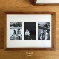 ราคา กรอบรูปใส่รูป 3 ช่อง ขนาด กรอบ 30x40cm ทำจากไม้สัก - ไม้โอ๊ค แท้ 100% (20834481734)