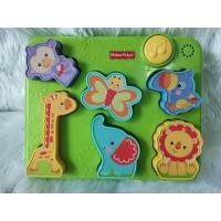 ราคา Fisher Price Silly Sounds Puzzle วางบล็อกตามรูปสัตว์ มือสอง (20824313248)