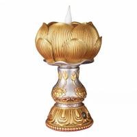 ราคา โคมไฟดอกบัว นํา, ไฟหน้าพระพุทธรูปแบบเสียบปลั๊ก, โคมไฟดอกบัวสีไฟฟ้า, โคมไฟศาลเจ้าอิเล็กทรอนิกส์, เชิงเทียนดอกบัว นํา แบบเสียบปลั๊ก, โคมไฟดอกบัวพระพุทธเจ้า, ไฟในครัวเร (27784330476)