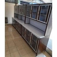 ราคา ตู้ครัวอลูมิเนียม ทรงสูง แผ่นข้างซ้าย ขวา อลูมิเนียม 100 , 120 , 150 , 180 CM (22466372534)