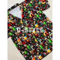 ราคา เสื้อฮาวาย ผ้าไหมอิตาลี H285 ขวดเหล้า (19278829566)