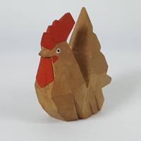 ราคา ไก่แจ้ไม้แกะสลัก งานไม้แกะสลักญี่ปุ่น Japanese Vintage Wood Rooster Chicken Carving ตุ๊กตามงคล สินค้าญี่ปุ่นมือสอง (26365897388)