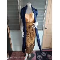 ราคา ชุดไทยสำเร็จรูป โจงกระเบนผ้าไหมสำเร็จรูป เกาะอกชุดไทย สไบผ้าพื้นเรียบ เข็มขัดเงิน เข็มขัดทอง เข็มขัดผ้าซิ่น (26875609414)