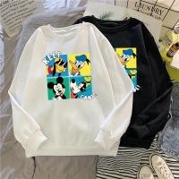 ราคา KKLIMISS เสื้อสเวตเตอร์คอกลมแขนยาวลายมิกกี้เมาส์สำหรับผู้หญิง 8 สี S~3XL (14712203022)