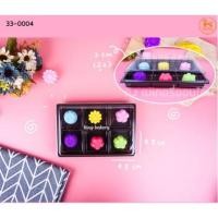 ราคา กล่องใส E-82 ฐานน้ำตาล 6 ช่อง (50 ใบ) (9300042286)