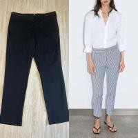ราคา กางเกง H&M สีดำเอว 33-34 นิ้ว(EUR42)แบบซิปข้าง ผ้ายืด (26371337150)