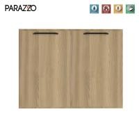 ราคา PARAZZO หน้าบานคู่ WPC รุ่น ENZO SERIES ขนาด 80x60ซม. สี Natural Oak มือจับสีดำ วัสดุไม้สังเคราะห์ กันน้ำ กันปลวก 100% (11841811128)