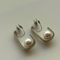 ราคา ต่างหูหนีบแป้นขดลวด ไม่ต้องเจาะหู รุ่นSweet Pearl สีเงิน (27480601215)