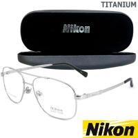 ราคา Nikon แว่นตารุ่น NC-3024 C-3 สีเงิน กรอบเต็ม ขาข้อต่อ วัสดุ ไทเทเนียม Eyeglasses ทางร้านเรามีบริการรับตัดเลนส์ (2235003422)