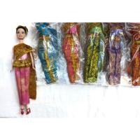 ราคา ชุดตุ๊กตาบาร์บี้ ชุดไทย นางสาวไทย แต่งตัวตุ๊กตา ผ้าสไบ Barbie doll clothes Thai dress (3632931578)