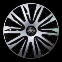ราคา Wheel Cover ฝาครอบกระทะล้อ ขอบ R 15 นิ้ว ลาย มีดุม TOYOTA ดุมดำเงิน wc83 (1 ชุด มี 4 ฝา)**สิ้นค้าดี จัดส่งไว** (16690079623)