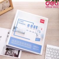 ราคา แฟ้มสันห่วง Deli แฟ้มพลาสติก 2 ห่วง สันกว้าง 1 นิ้ว ขนาด A4 แฟ้มสองรู แฟ้มสันกว้าง แฟ้มเก็บเอกสาร อุปกรณ์สำนักงาน (29374563231)