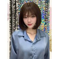 ราคา ผมแท้ สั้นแสกกลางมีหน้าม้า เน้นแสกกลาง ยาว 8 นิ้ว (26329355975)