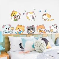 ราคา 【Zooyoo】สติกเกอร์ติดผนัง ลายการ์ตูนแมว สําหรับตกแต่งบ้าน (15196357315)