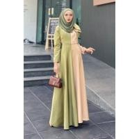 ราคา เดรสมุสลิม ชุดมุสลิม เดรสอิสลาม ชุดออกงานอิสลาม (15380491715)
