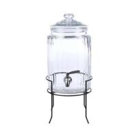 ราคา โถจ่ายน้ำหวาน โหลแก้วจ่ายน้ำ โถแก้วจ่ายน้ำมีก็อกพร้อมฐานตั้ง ขนาด 6 ลิตร (24065043319)